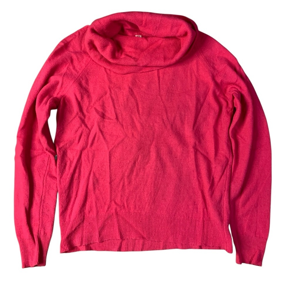 VTG Parkhurst Angora Lambswool Pink Cowl Neck Sweater Made in Canada Size 38 (M)